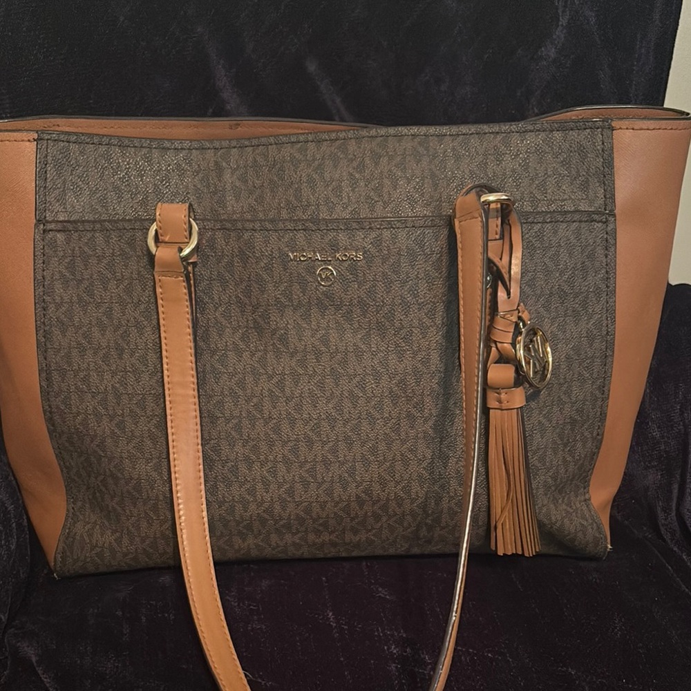Michael Kors Brown and Tan Women's Bag